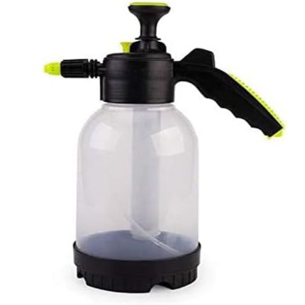 مضخة رش يدوية بمكبس مسدس رش للحديقة وللنباتات والفناء والحشائش وللتنظيف المنزلي ولغسيل السيارات ، متعددة الاستخدامات - لون شفاف 2 لتر - من رنا ستور